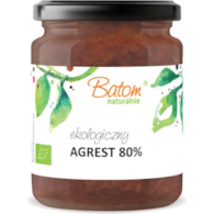 Dżem agrestowy 80% słodzony sokiem jabłkowym 260g BATOM BIO
