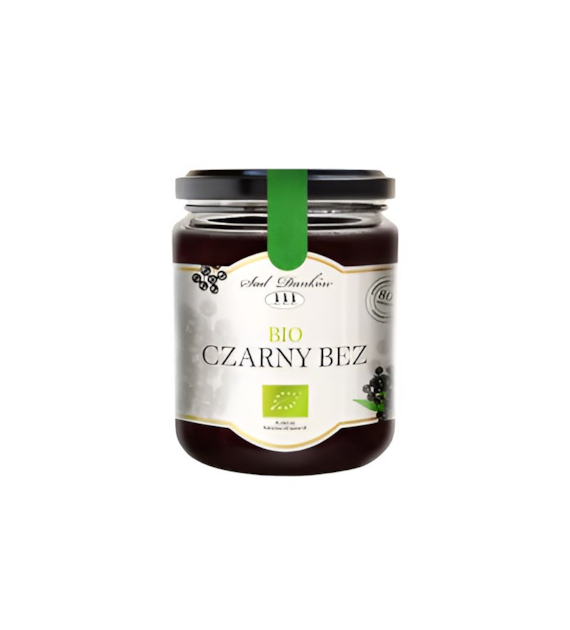 Dżem z czarnego bzu słodzony sokiem jabłkowym 260g SAD DANKÓW BIO