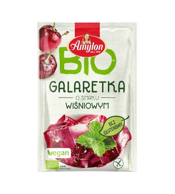 Galaretka wiśniowa w proszku 40g AMYLON BIO