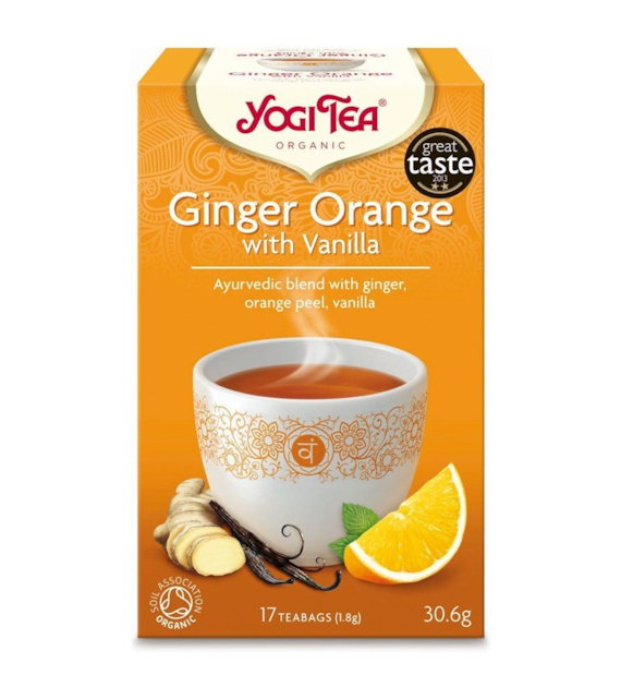 Herbata imbirowa z pomarańczą i wanilią ekspres 17T YOGI TEA BIO