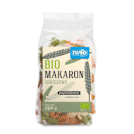 Makaron orkiszowy jeżyki kolorowe 250g NIRO BIO