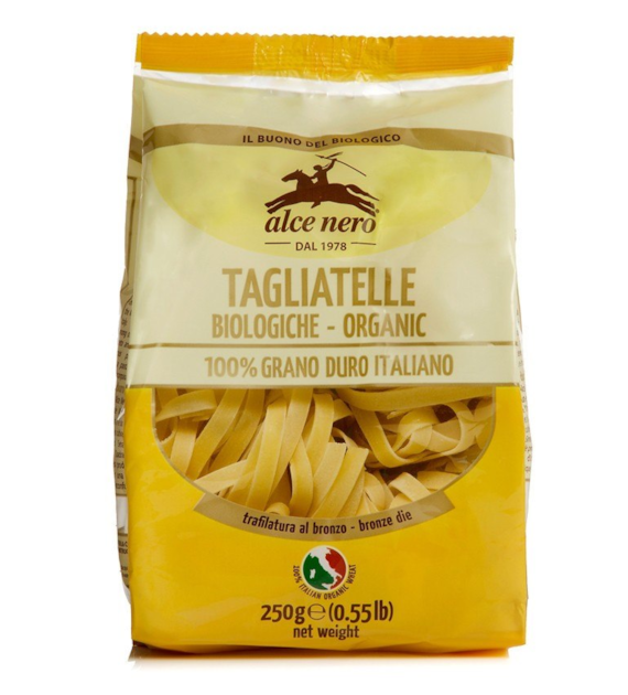 Makaron pszenny durum Tagliatelle wstążki 250g ALCE NERO BIO