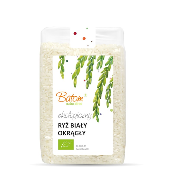 Ryż biały okrągły 500g BATOM BIO
