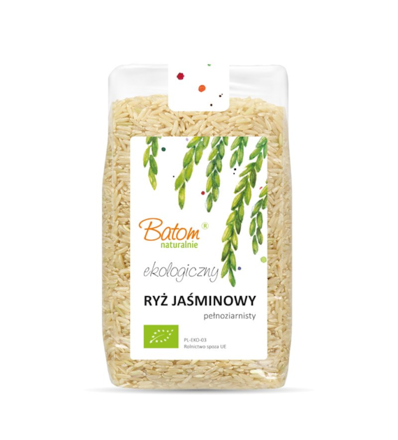 Ryż jaśminowy pełnoziarnisty 500g BATOM BIO