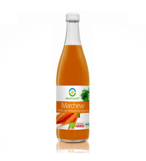 Sok z marchwi kiszonej 100% tłoczony NFC 500ml BIOFOOD BIO