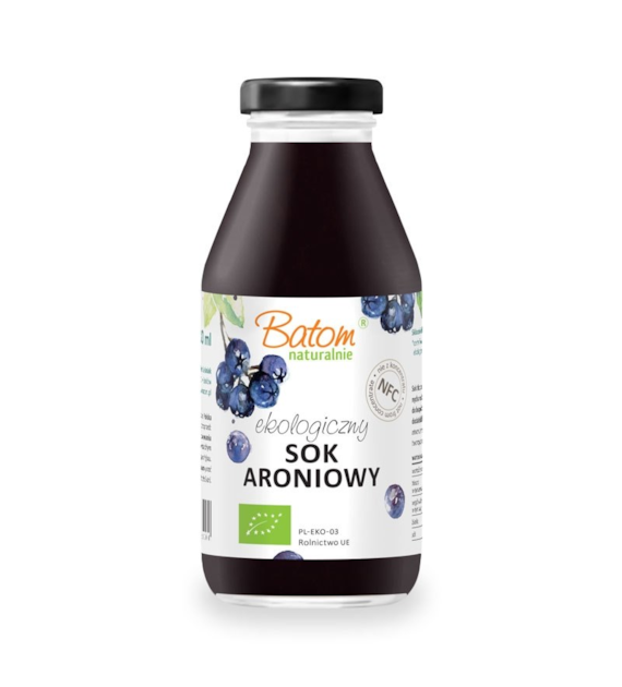 Sok aroniowy bez dodatku cukru 330ml BATOM BIO