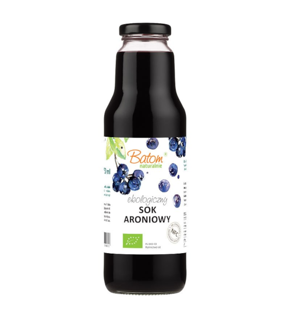 Sok aroniowy bez dodatku cukru 750ml BATOM BIO