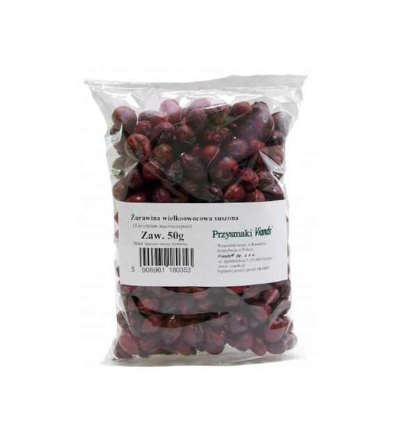 Żurawina wielkoowocowa suszona 50g VIANDS