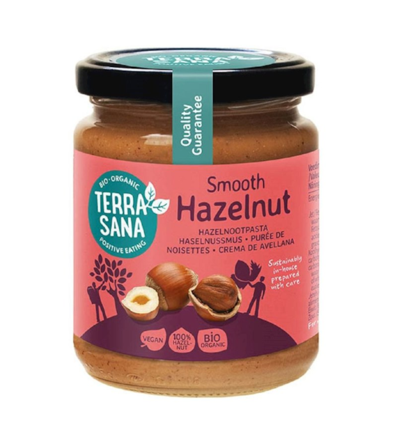 Pasta z orzechów laskowych 100% 250g TERRASANA BIO - najlepiej spożyć przed: 17.11.2027