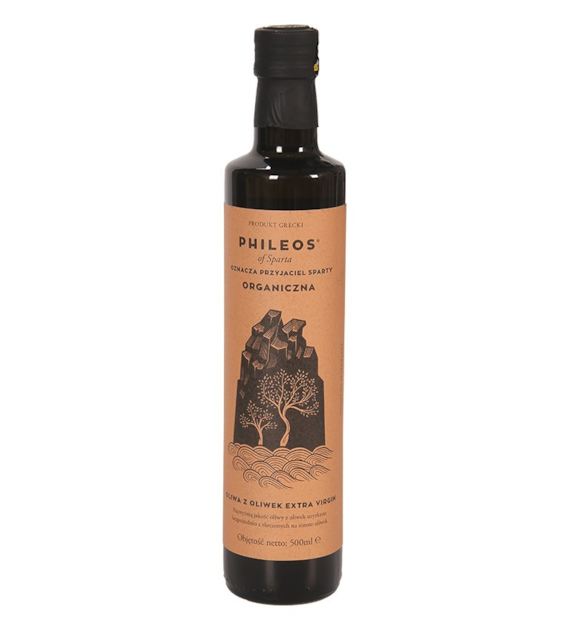 Oliwa z oliwek extra virgin / Grecja 500ml PHILEOS BIO