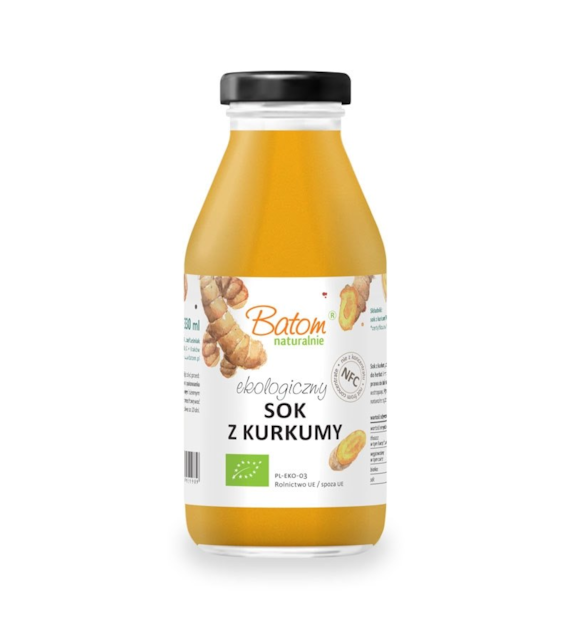 Sok z kurkumy bez dodatku cukru 330ml BATOM BIO