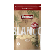 Kropelki / dropsy czekoladowe białe bez cukru 1kg TORRAS