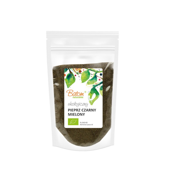 Pieprz czarny mielony 150g BATOM BIO