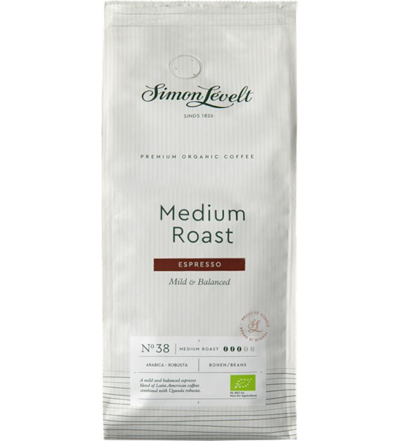 Kawa ziarnista średnio palona Espresso Medium Roast 500g SIMON LÈVELT BIO
