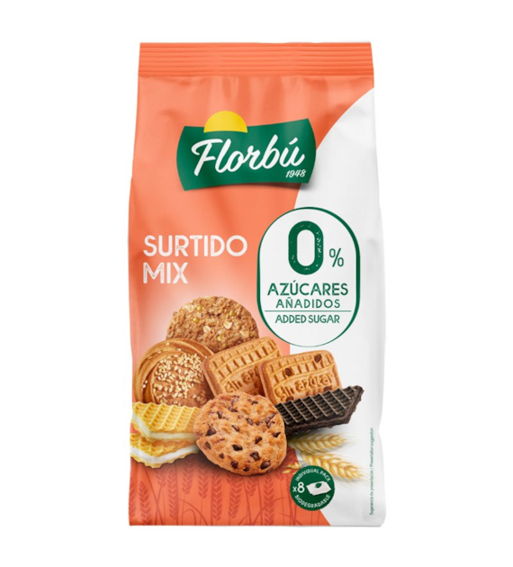 Ciastka i wafelki mix bez dodatku cukru 270g FLORBU