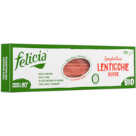 Makaron z czerwonej soczewicy spaghetti bezglutenowy 250g FELICIA BIO