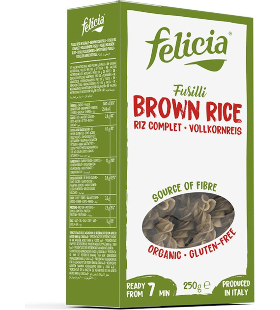 Makaron ryżowy fusilli świderki bezglutenowy 250g FELICIA BIO