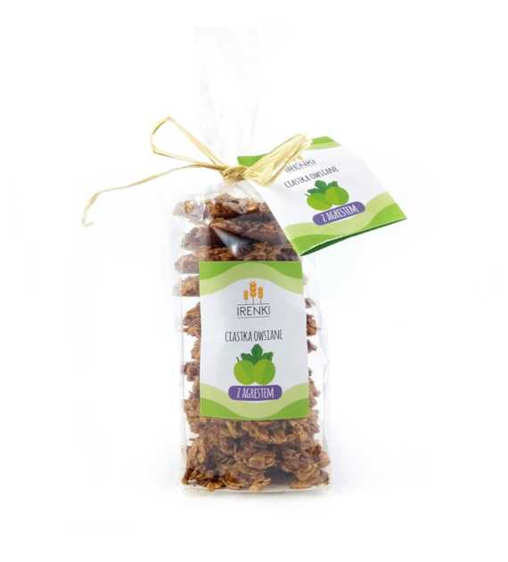 Ciastka owsiane z agrestem kandyzowanym 175g IRENKI