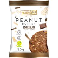 Miękkie ciasteczko masło orzechowe & czekolada bez cukru 50g FRANK&OLI