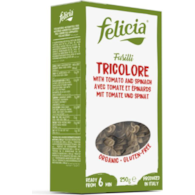 Makaron ryżowy Tricolore fusilli świderki 250g FELICIA BIO