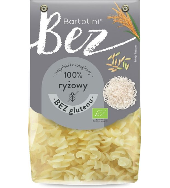 Makaron ryżowy świderek bezglutenowy 250g BARTOLINI BIO