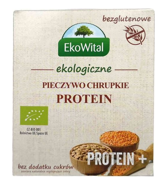Pieczywo chrupkie Protein bezglutenowe 100g EKOWITAL BIO
