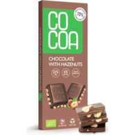 Czekolada z orzechami laskowymi 40g COCOA BIO