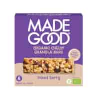 Batoniki granola z czerwonymi owocami bezglutenowe 6x24g MADEGOOD BIO - najlepiej spożyć przed: 06.10.2026