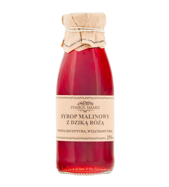 Syrop malinowy z dziką różą 250ml SYMBOL SMAKU