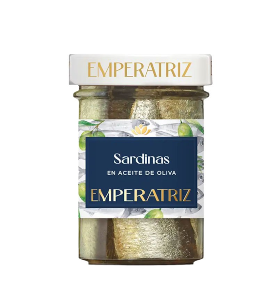 Sardynki w oliwie z oliwek słoik 180g EMPERATRIZ