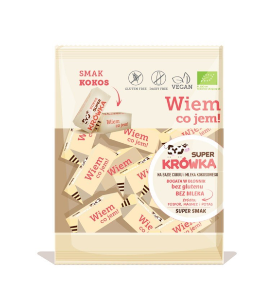 Cukierki Krówki bezmleczne kokosowe 150g ME GUSTO BIO