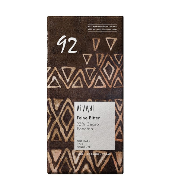 Czekolada gorzka 92% 80g VIVANI BIO