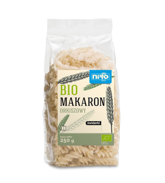 Makaron orkiszowy świderki 250g NIRO BIO