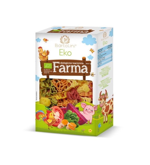 Makaron pszenny durum Farma / Zwierzątka dla dzieci 250g BARTOLINI BIO