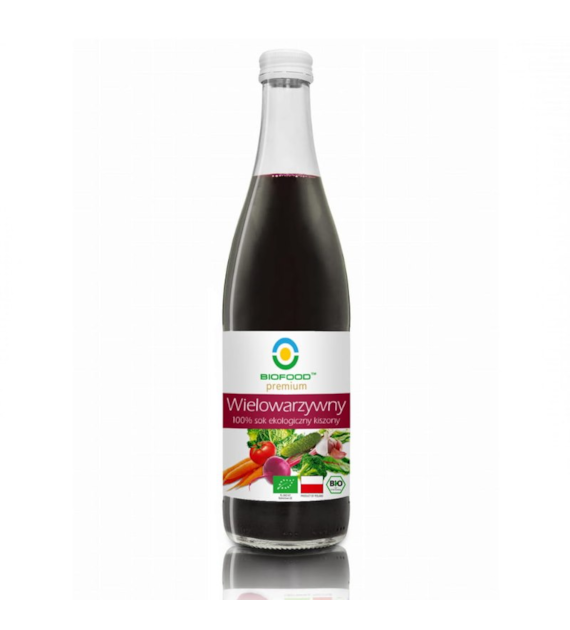 Sok wielowarzywny kiszony tłoczony NFC 500ml BIOFOOD BIO