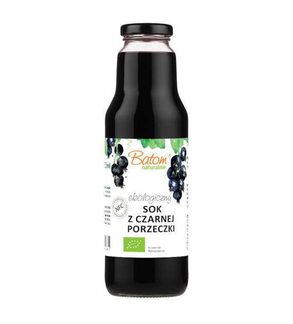 Sok z czarnej porzeczki bez dodatku cukru 750ml BATOM BIO