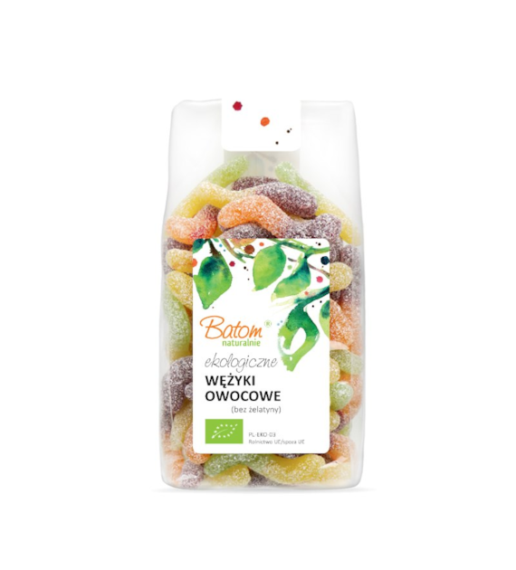 Żelki Wężyki bez żelatyny 250g BATOM BIO
