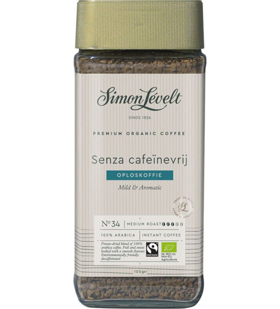 Kawa Senza bezkofeinowa rozpuszczalna 100g SIMON LÈVELT BIO