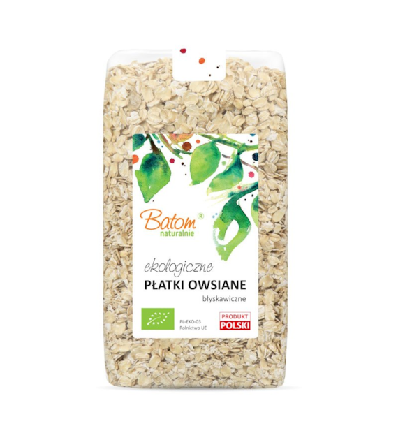 Płatki owsiane błyskawiczne 500g BATOM BIO