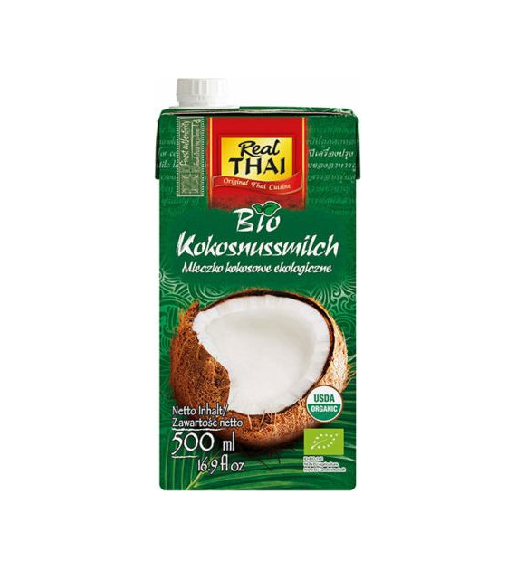 Mleczko kokosowe 500ml REAL THAI BIO