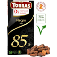 Czekolada KETO gorzka 85% bez cukru 75g TORRAS