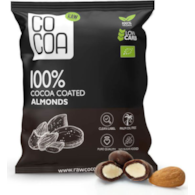 Migdały w czekoladzie RAW 100% kakao bez cukru 70g COCOA BIO