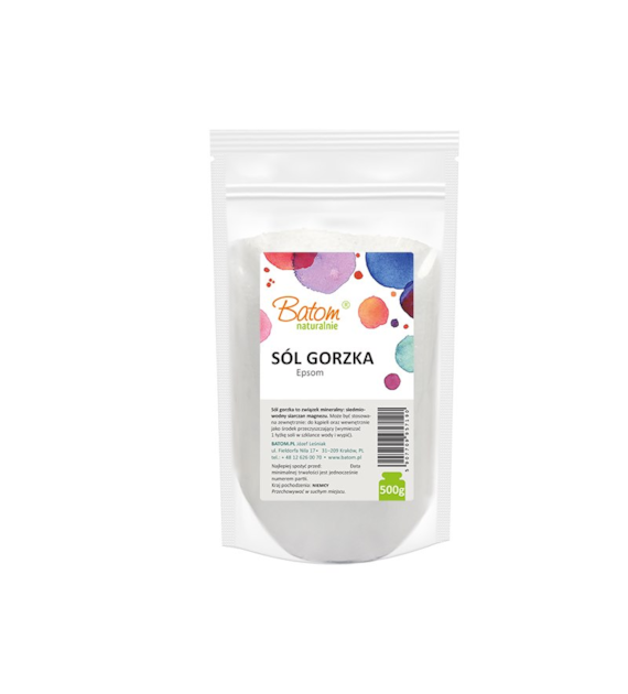 Sól gorzka Epsom spożywcza 500g BATOM
