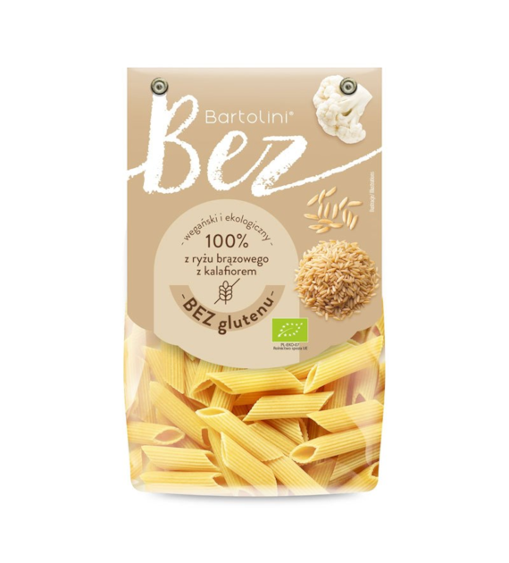 Makaron ryżowy z kalafiorem rurki bezglutenowy 250g BARTOLINI BIO