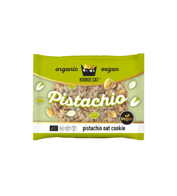 Ciastko owsiane z pistacjami bezglutenowe 50g KOOKIE CAT BIO