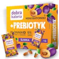 Mini batoniki ze śliwką Prebiotyk bez cukru 102g DOBRA KALORIA
