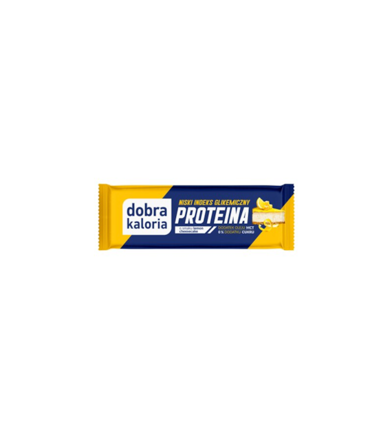 Baton proteinowy o smaku sernika cytrynowego z MCT bez cukru 45g DOBRA KALORIA