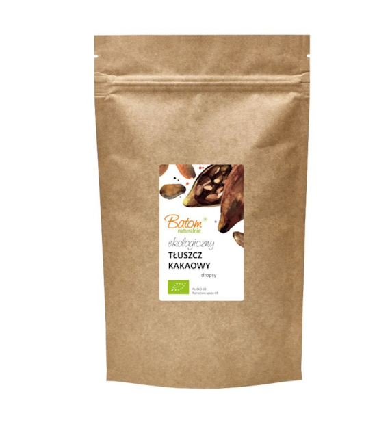 Tłuszcz kakaowy dropsy 1kg BATOM BIO