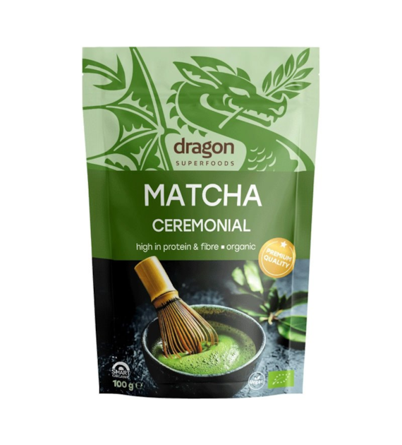 Matcha ceremonialna 100g DRAGON SUPERFOODS BIO
