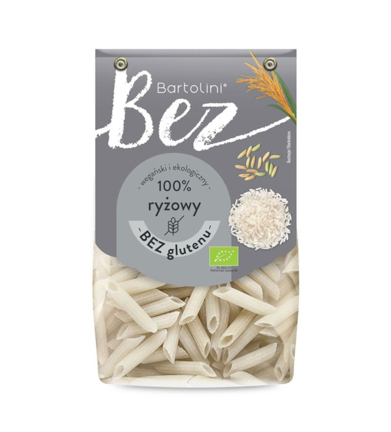 Makaron ryżowy penne bezglutenowy 250g BARTOLINI BIO